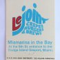 Le Joint The Green Dolphin - Miami, Florida Restaurant 20 Strike Matchbook Cover