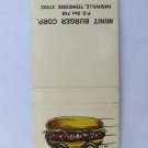 Minit Burger Nashville, Tennessee Restaurant 20 Strike Matchbook Cover