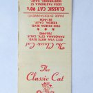 The Classic Cat California 20 Strike Matchbook Cover Dancing Nude Entertainment The Classic Cat California 20 Strike Matchbook Cover Dancing Nude Entertainment