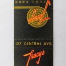 Tracy's of Great Falls (Montana) Restaurant 20 Strike Matchbook Cover Matchcover Tracy's of Great Falls (Montana) Restaurant 20 Strike Matchbook Cover Matchcover