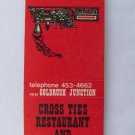 Cross Ties Restaurant /Gift - Pigeon Forge, Tennessee 20 Strike Matchbook Cover