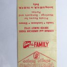 Colony Village Restaurant I-80 Williamsburg, Iowa 20 Strike Matchbook Cover