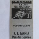 R.L. Farmer Pan-Am Svc Ooltewah, Tennessee Restaurant 20 Strike Matchbook Cover