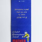 Mather Air Force Base California  Bombardment 20 Strike Military Matchbook Cover