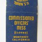 US Naval Postgraduate School- Monterey, California 20FS Military Matchbook Cover