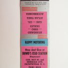 Dowd's Esso Station - Fayetteville, NC North Carolina 20 Strike Matchbook Cover