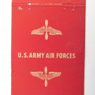 U.S. Army Air Forces 40 Strike Military Matchbook Cover Siegel Bros. Cigar Store
