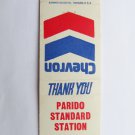 Parido Standard Station Chevron - Winchester, Kentucky Service Matchbook Cover