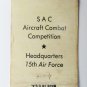 15th Fifteenth Air Force SAC Aircraft Combat 20 Strike Military Matchbook Cover