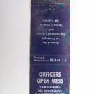 Vandenberg Air Force Base California 20Strike Military Matchbook Cover Aerospace