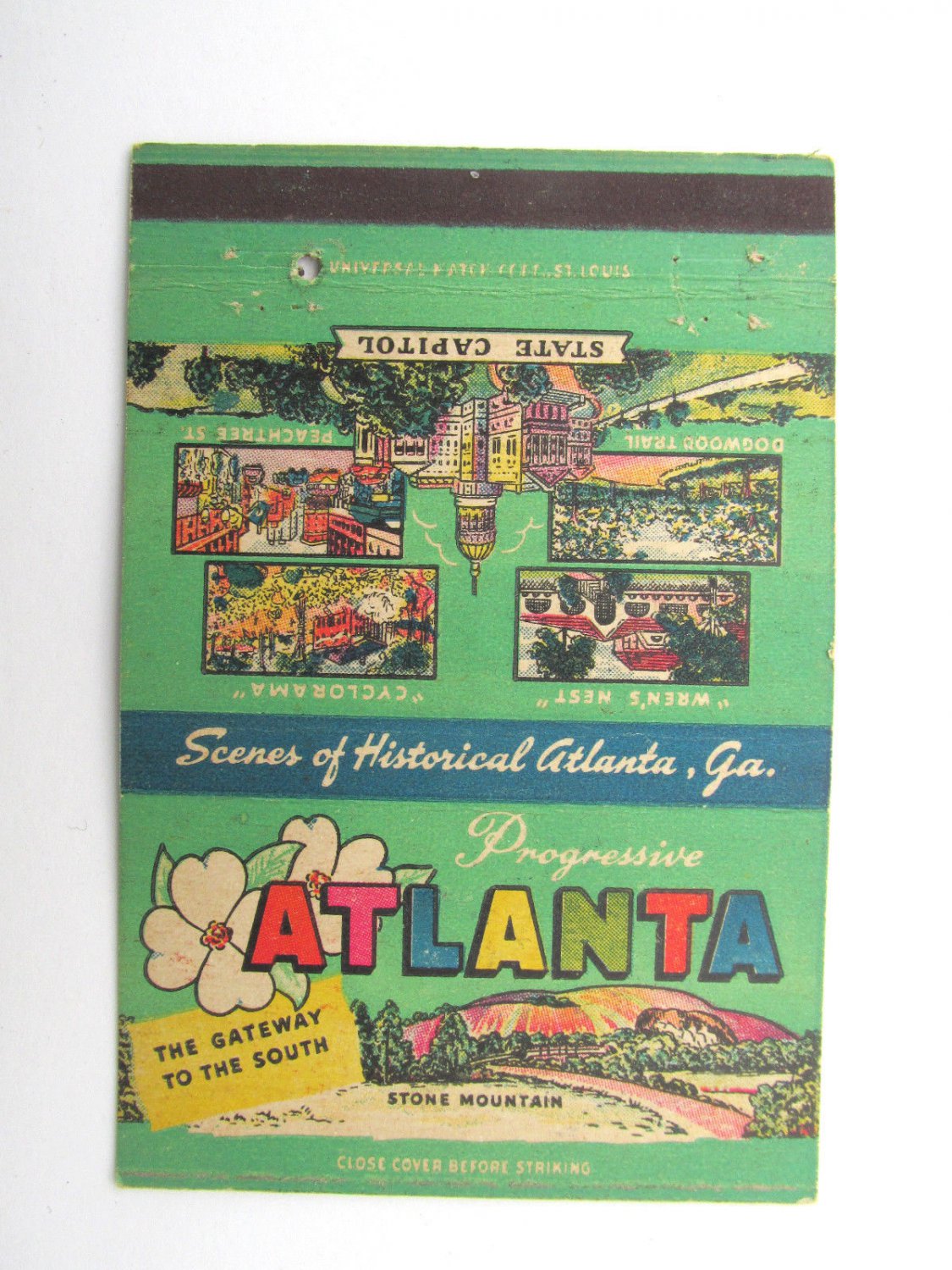 Atlanta, GA State Capitol Georgia 40 Strike Matchbook Cover Royal Flash ...