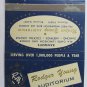 Rodger Young Auditorium - Los Angeles , California 40 Strike Matchbook Cover CA