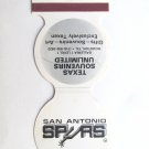 San Antonio Spurs 1981-82 Schedule Basketball Sports Jewelite Matchbook Cover TX San Antonio Spurs 1981-82 Schedule Basketball Sports Jewelite Matchbook Cover TX