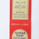 Trader Post Restaurant Bar - New York, NY 20 Strike Matchbook Cover Matchcover Trader Post Restaurant Bar - New York, NY 20 Strike Matchbook Cover Matchcover
