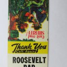 Roosevelt Bar - Virginia, Minnesota Restaurant 20 Strike Matchbook Cover MN