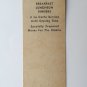Berghoff Garden Restaurant - Ft. Wayne, Indiana 20 Strike Matchbook Match Cover