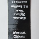 US Naval Base - Charleston, South Carolina 20 Strike Military Matchbook Cover SC US Naval Base - Charleston, South Carolina 20 Strike Military Matchbook Cover SC