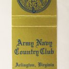 Army Navy Country Club - Arlington, Virginia 20 Strike Military Matchbook Cover Army Navy Country Club - Arlington, Virginia 20 Strike Military Matchbook Cover
