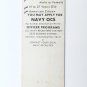 Navy OCS Officer Programs Recruiting 20 Strike US Military Matchbook Match Cover