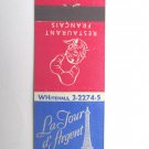 La Tour d'Argent - Chicago, Illinois French Restaurant 20 Strike Matchbook Cover