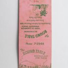 The Round Table - St. Petersburg, Florida Restaurant 20 Strike Matchbook Cover The Round Table - St. Petersburg, Florida Restaurant 20 Strike Matchbook Cover