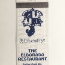 Eldorado Restaurant - Atlantic Beach, North Carolina 20 Strike Matchbook Cover