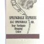 Springdale Express Restaurant - Ohio 20 Strike Matchbook Cover Train Foilite OH