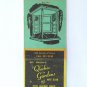 Quebec Gardens - Cincinnati, Ohio Restaurant 20 Strike Matchbook Match Cover OH