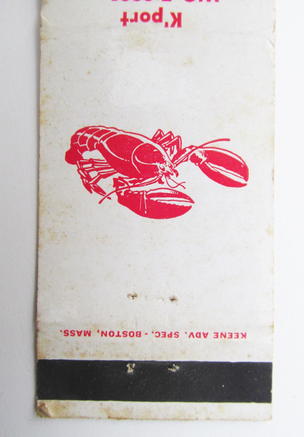 Shawmut Inn Kennebunkport, Maine Restaurant 20 Strike Matchbook Match