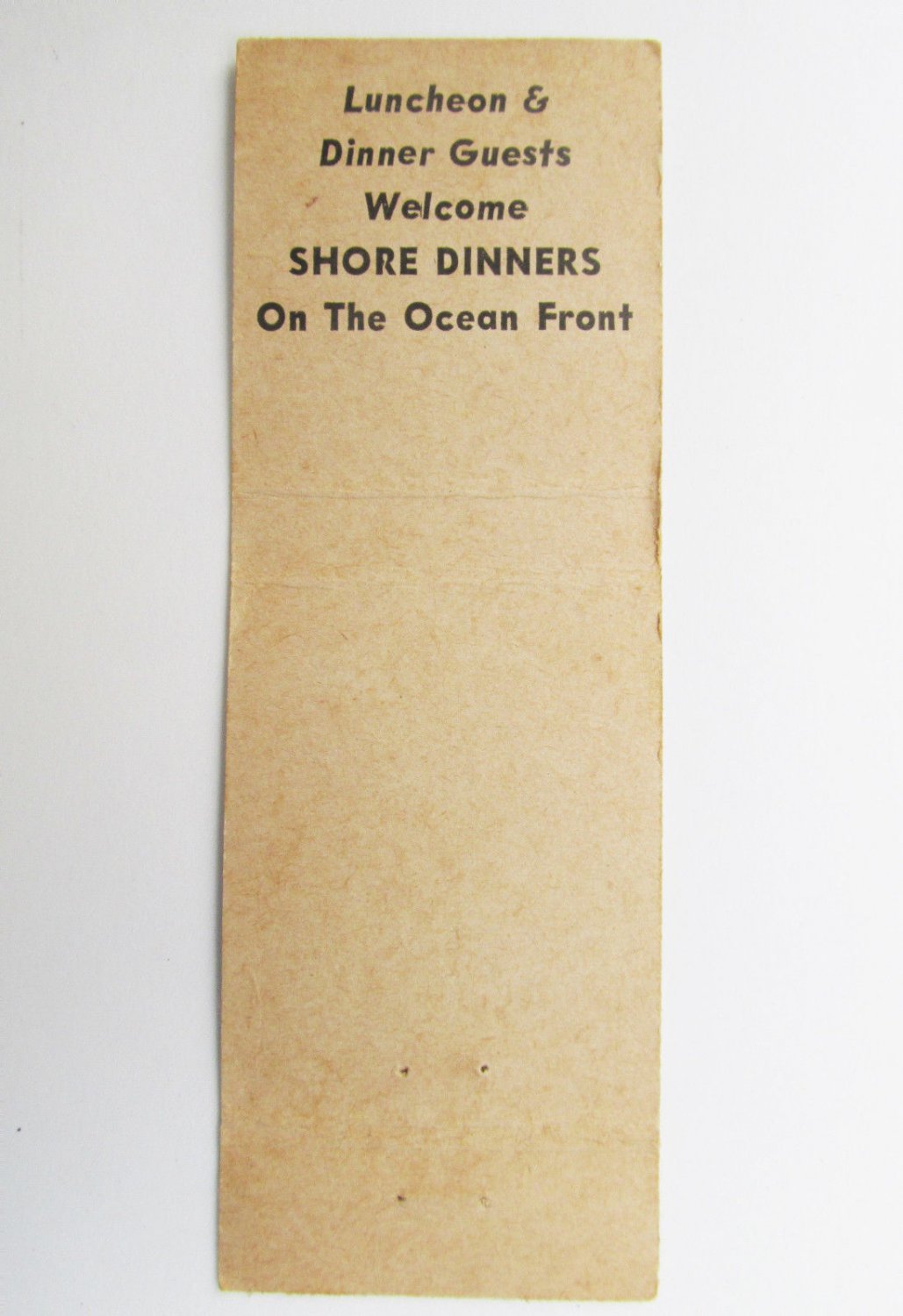 Shawmut Inn Kennebunkport, Maine Restaurant 20 Strike Matchbook Match