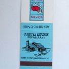 Country Kitchen Restaurant - Brattleboro, Vermont 20 Strike Matchbook Cover Map Country Kitchen Restaurant - Brattleboro, Vermont 20 Strike Matchbook Cover Map