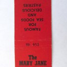 The Mary Jane Restaurant - Bar Harbor, ME Maine 20 Strike Matchbook Match Cover