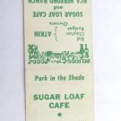 Sugar Loaf Cafe St. George, Utah Restaurant 20Strike Matchbook Cover RCA Herford
