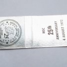 US Navy Medical Service Corps 25th Anniv 1972 20 Strike Military Matchbook Cover US Navy Medical Service Corps 25th Anniv 1972 20 Strike Military Matchbook Cover