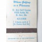 St. Ann Golf Course - City of St. Ann, MO - Missouri 20 Strike Matchbook Cover