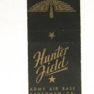 Hunter Field Army Air Base- Savannah, Georgia 20 Strike Military Matchbook Cover Hunter Field Army Air Base- Savannah, Georgia 20 Strike Military Matchbook Cover