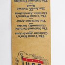 USO - 20 Strike US Military Matchbook Cover Match Corp. of America Matchcover USO - 20 Strike US Military Matchbook Cover Match Corp. of America Matchcover