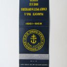 Naval Station San Diego, California CPO Mess 20 Strike Military Matchbook Cover