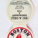 Boston Red Sox 1986 Baseball Sport Matchbook Cover PicA Deli Rstrnt Norwich, CT Boston Red Sox 1986 Baseball Sport Matchbook Cover PicA Deli Rstrnt Norwich, CT
