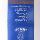 US Naval Training Center San Diego California 30 Strike Military Matchbook Cover