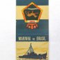 CTE Bauru Marinha Do Brasil Brazil Navy Ship 20 Strike Matchbook Cover Military