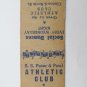 S.S. Peter & Paul Athletic Club - Buffalo, New York 20 Strike Matchbook Cover NY