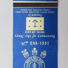 Naval Station San Diego, California 30 Strike Military Matchbook Cover No.1 Club Naval Station San Diego, California 30 Strike Military Matchbook Cover No.1 Club