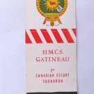 HMCS Gatineau 5th Canadian Escort Squadron Navy Ship Military Matchbook Cover