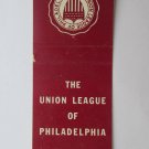 The Union League of Philadelphia 20 Strike Matchbook Cover Matchcover PA The Union League of Philadelphia 20 Strike Matchbook Cover Matchcover PA