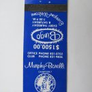 Murphy-Borelli Chapter 7 Disabled American Veterans Denver, CO Matchbook Cover Murphy-Borelli Chapter 7 Disabled American Veterans Denver, CO Matchbook Cover