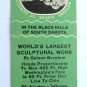 Mt. Rushmore National Monument Black Hills South Dakota 20Strike Matchbook Cover