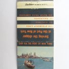 Port of New York 30 Strike Matchbook Cover Steamship Lines, Airlines, Railroads