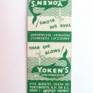 Yoken's Lafayette Highway New Hampshire Restaurant 20 Strike Matchbook Cover NH Yoken's Lafayette Highway New Hampshire Restaurant 20 Strike Matchbook Cover NH