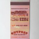 Outpost - San Ramon, California Restaurant 20 Strike Rainbow Matchbook Cover CA Outpost - San Ramon, California Restaurant 20 Strike Rainbow Matchbook Cover CA